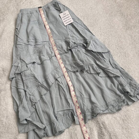 Joyfolie Alizee Light Blue High-Low Ruffle Maxi Skirt Size 7 girls new - Picture 4 of 10